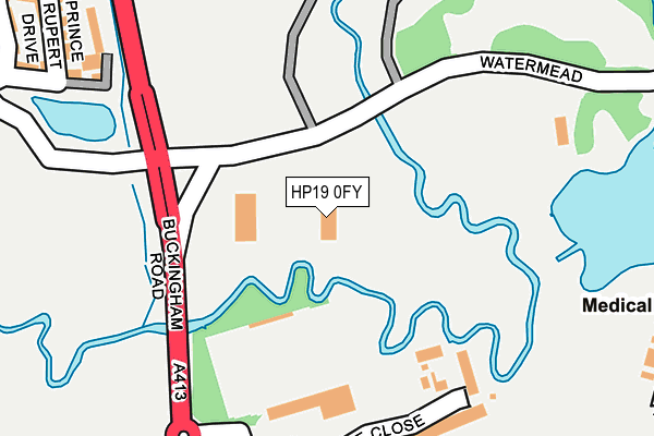 HP19 0FY map - OS OpenMap – Local (Ordnance Survey)