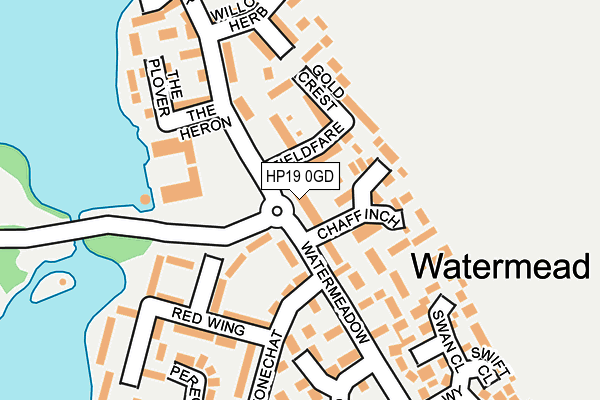 HP19 0GD map - OS OpenMap – Local (Ordnance Survey)