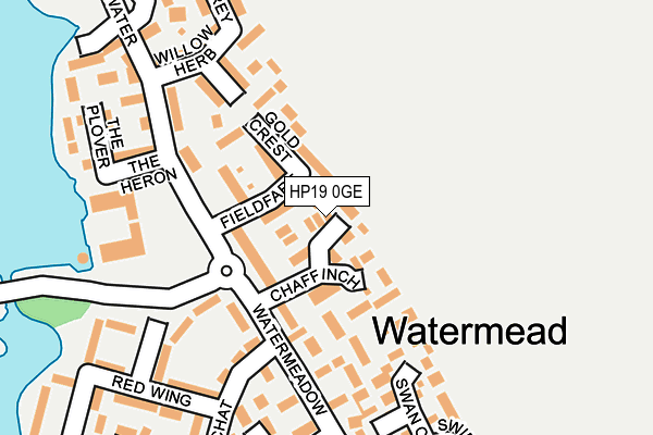 HP19 0GE map - OS OpenMap – Local (Ordnance Survey)