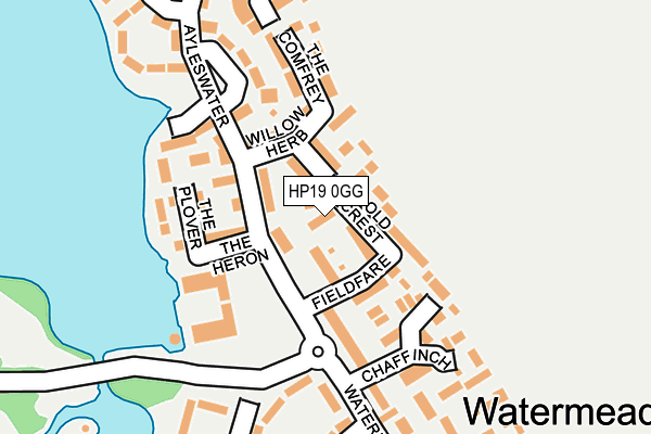 HP19 0GG map - OS OpenMap – Local (Ordnance Survey)