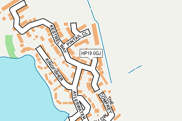 HP19 0GJ map - OS OpenMap – Local (Ordnance Survey)