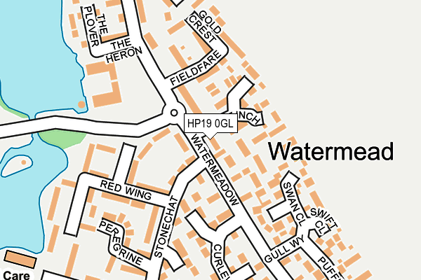 HP19 0GL map - OS OpenMap – Local (Ordnance Survey)