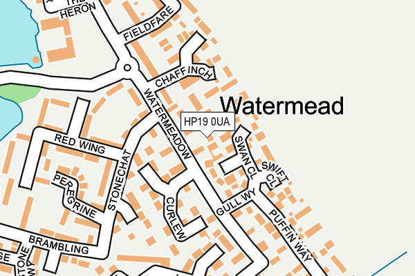 HP19 0UA map - OS OpenMap – Local (Ordnance Survey)