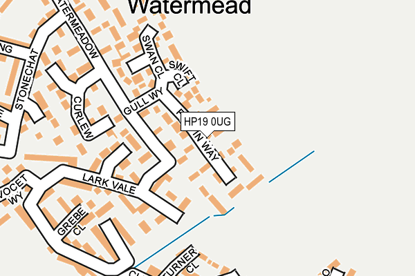 HP19 0UG map - OS OpenMap – Local (Ordnance Survey)