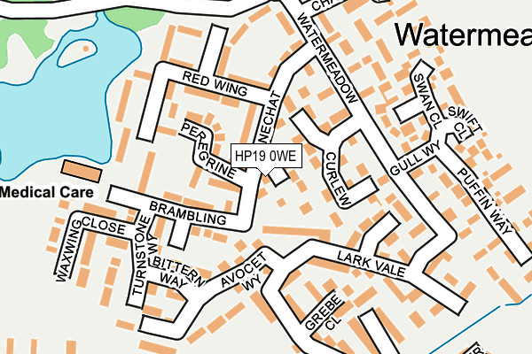 HP19 0WE map - OS OpenMap – Local (Ordnance Survey)