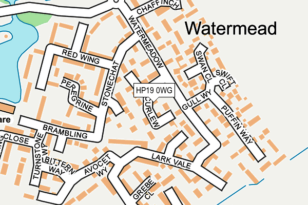 HP19 0WG map - OS OpenMap – Local (Ordnance Survey)