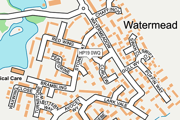 HP19 0WQ map - OS OpenMap – Local (Ordnance Survey)