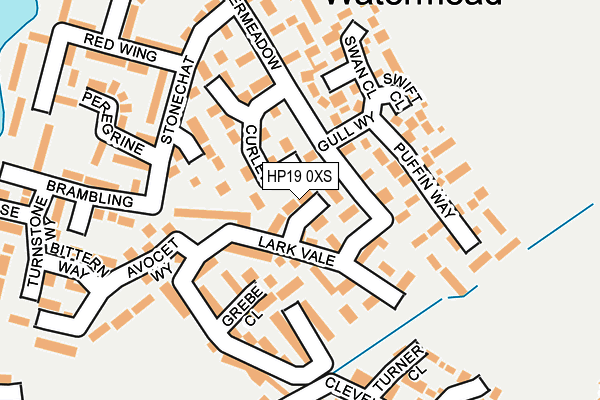 HP19 0XS map - OS OpenMap – Local (Ordnance Survey)
