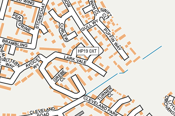 HP19 0XT map - OS OpenMap – Local (Ordnance Survey)