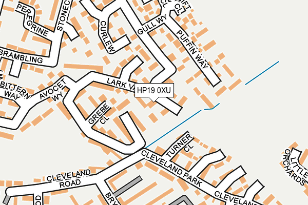 HP19 0XU map - OS OpenMap – Local (Ordnance Survey)
