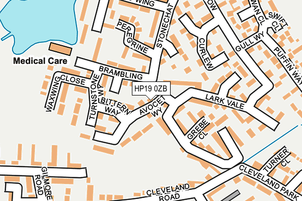 HP19 0ZB map - OS OpenMap – Local (Ordnance Survey)