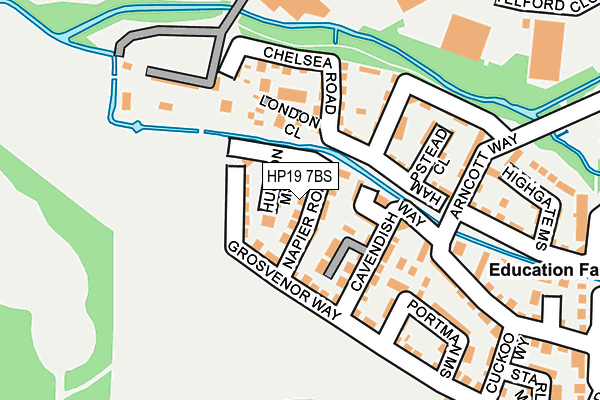 HP19 7BS map - OS OpenMap – Local (Ordnance Survey)