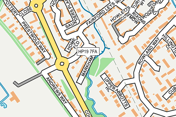 HP19 7FA map - OS OpenMap – Local (Ordnance Survey)