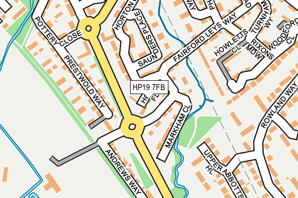 HP19 7FB map - OS OpenMap – Local (Ordnance Survey)