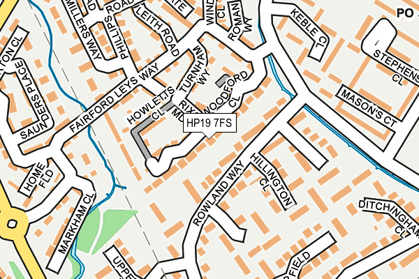 HP19 7FS map - OS OpenMap – Local (Ordnance Survey)