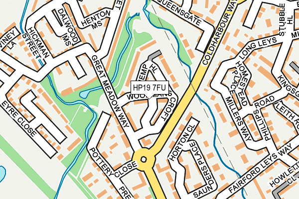 HP19 7FU map - OS OpenMap – Local (Ordnance Survey)