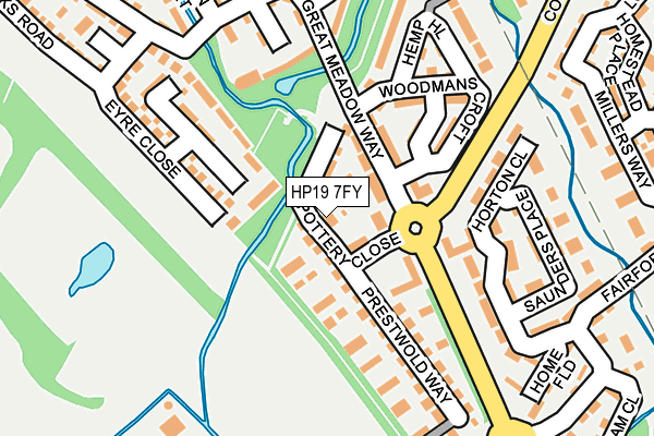 HP19 7FY map - OS OpenMap – Local (Ordnance Survey)