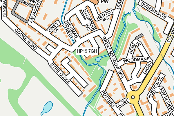 HP19 7GH map - OS OpenMap – Local (Ordnance Survey)