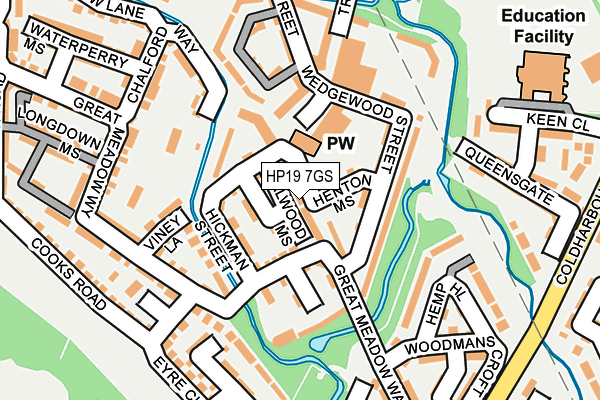 HP19 7GS map - OS OpenMap – Local (Ordnance Survey)