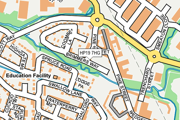 HP19 7HG map - OS OpenMap – Local (Ordnance Survey)