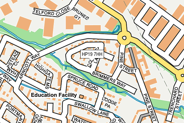 HP19 7HH map - OS OpenMap – Local (Ordnance Survey)