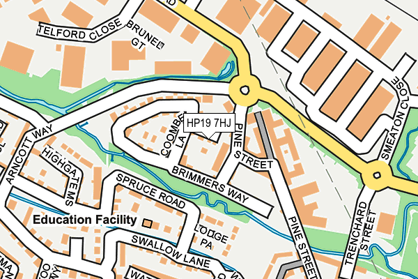 HP19 7HJ map - OS OpenMap – Local (Ordnance Survey)