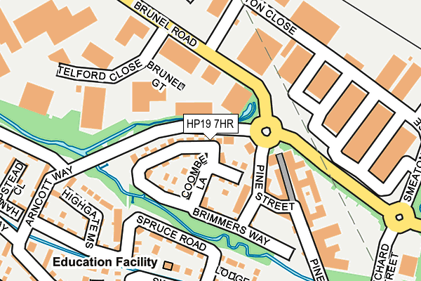HP19 7HR map - OS OpenMap – Local (Ordnance Survey)