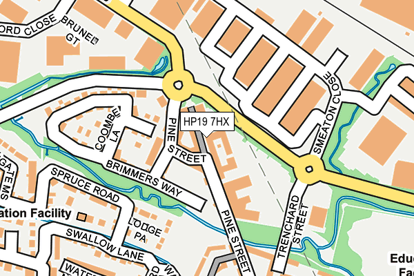 HP19 7HX map - OS OpenMap – Local (Ordnance Survey)