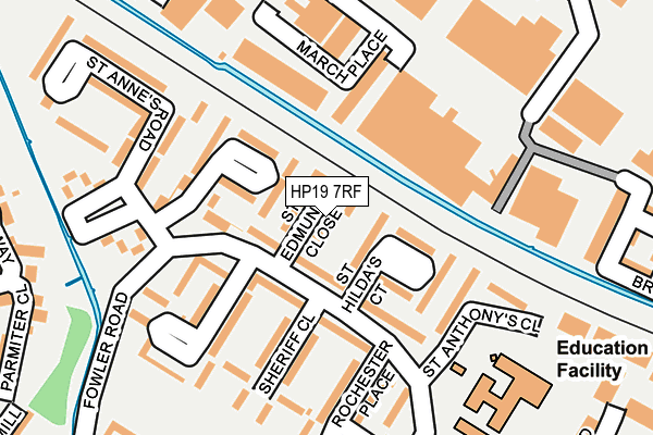 HP19 7RF map - OS OpenMap – Local (Ordnance Survey)