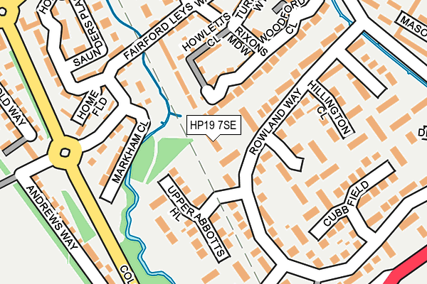 HP19 7SE map - OS OpenMap – Local (Ordnance Survey)