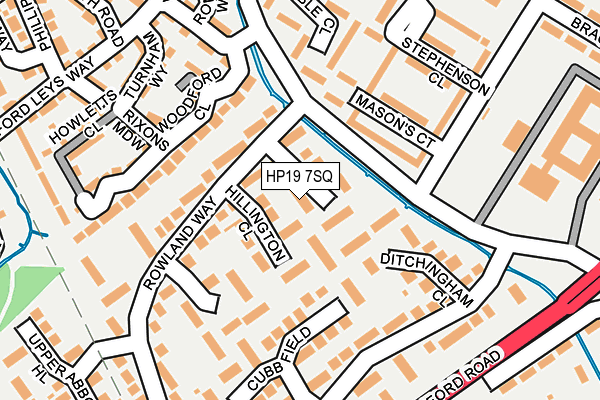 HP19 7SQ map - OS OpenMap – Local (Ordnance Survey)