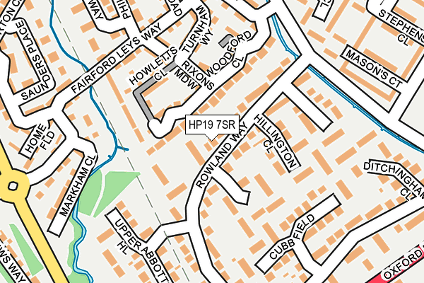 HP19 7SR map - OS OpenMap – Local (Ordnance Survey)