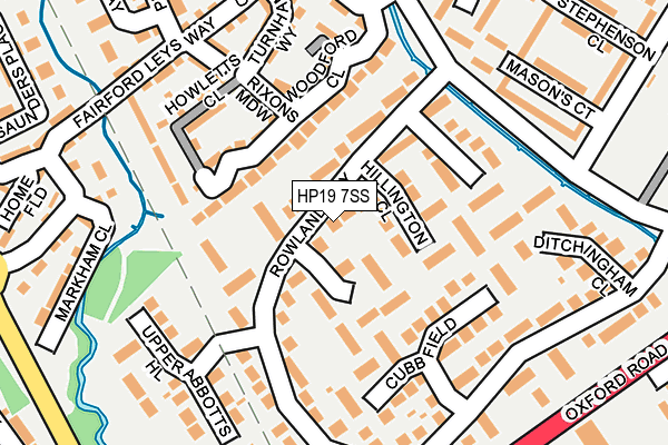 HP19 7SS map - OS OpenMap – Local (Ordnance Survey)