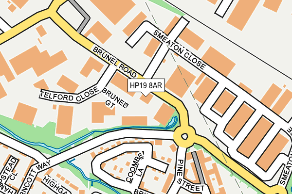 HP19 8AR map - OS OpenMap – Local (Ordnance Survey)