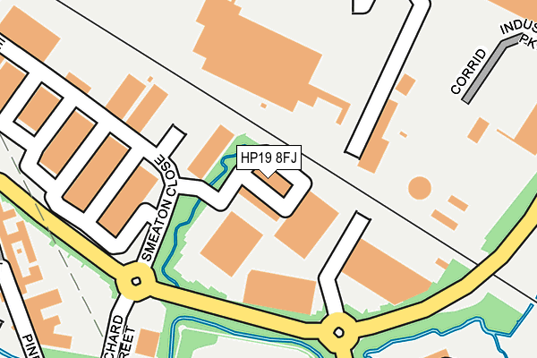 HP19 8FJ map - OS OpenMap – Local (Ordnance Survey)