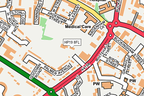 HP19 8FL map - OS OpenMap – Local (Ordnance Survey)