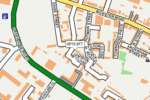 HP19 8FT map - OS OpenMap – Local (Ordnance Survey)