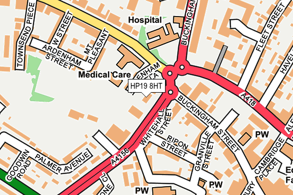 HP19 8HT map - OS OpenMap – Local (Ordnance Survey)