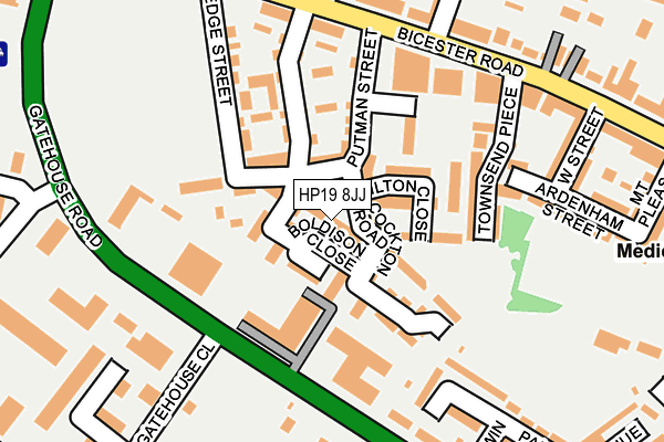HP19 8JJ map - OS OpenMap – Local (Ordnance Survey)