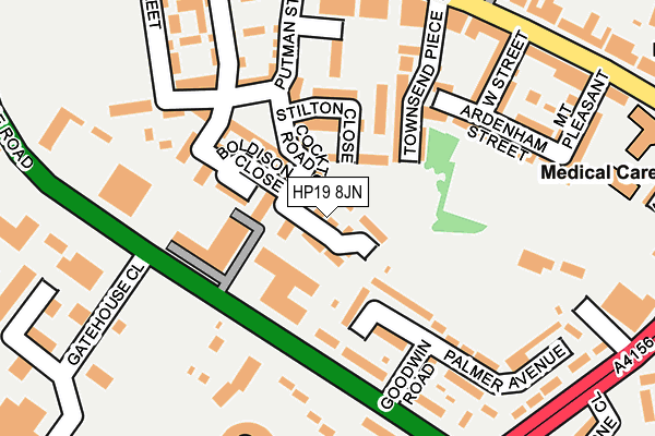 HP19 8JN map - OS OpenMap – Local (Ordnance Survey)