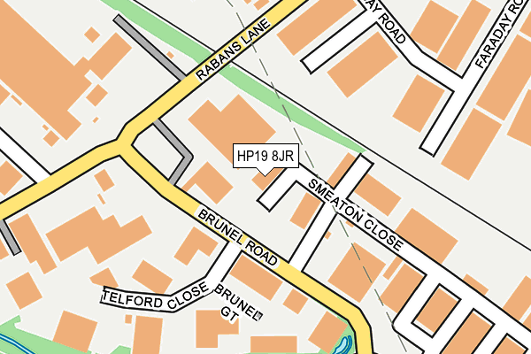 HP19 8JR map - OS OpenMap – Local (Ordnance Survey)