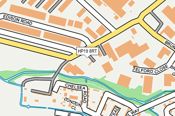 HP19 8RT map - OS OpenMap – Local (Ordnance Survey)