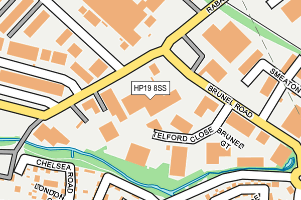 HP19 8SS map - OS OpenMap – Local (Ordnance Survey)