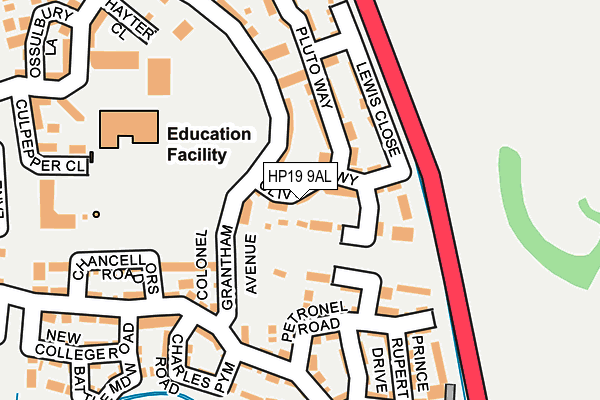 HP19 9AL map - OS OpenMap – Local (Ordnance Survey)