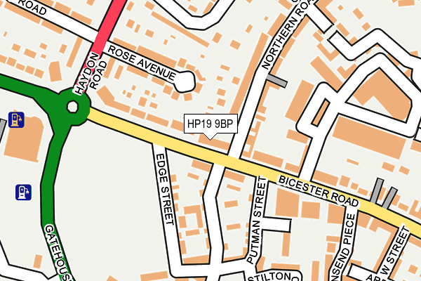 HP19 9BP map - OS OpenMap – Local (Ordnance Survey)