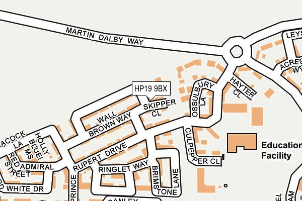 HP19 9BX map - OS OpenMap – Local (Ordnance Survey)