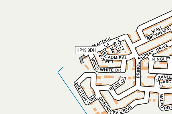 HP19 9DH map - OS OpenMap – Local (Ordnance Survey)