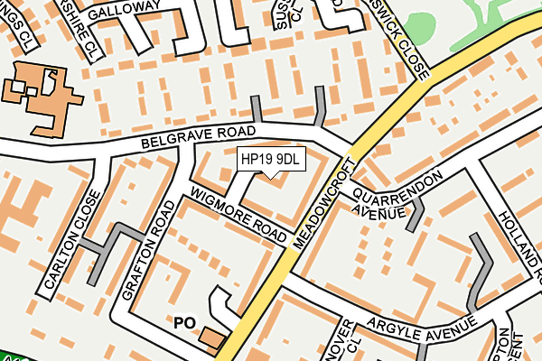 HP19 9DL map - OS OpenMap – Local (Ordnance Survey)