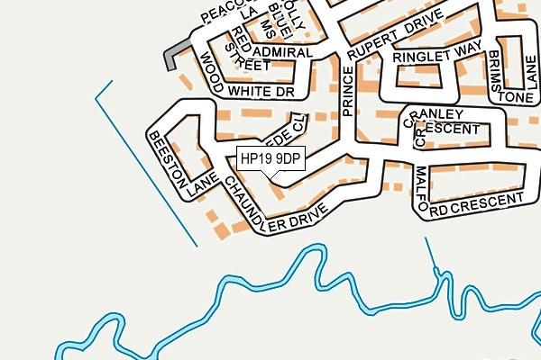 HP19 9DP map - OS OpenMap – Local (Ordnance Survey)