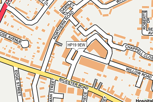 HP19 9EW map - OS OpenMap – Local (Ordnance Survey)